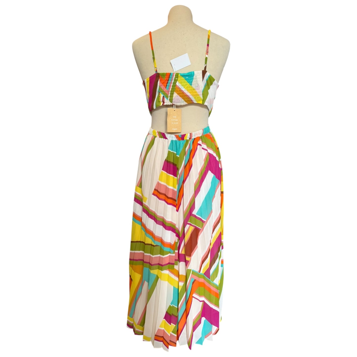 Suncoo Open Back Maxi Dress - 8 - NEW