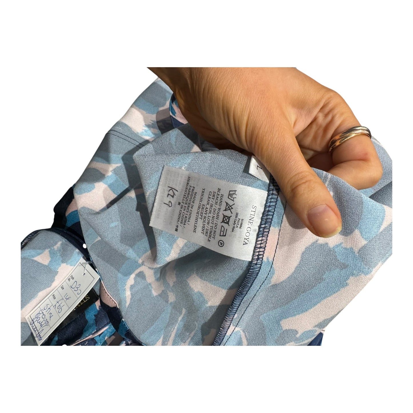 Stine Goya Blue Animal Print Dress - 14