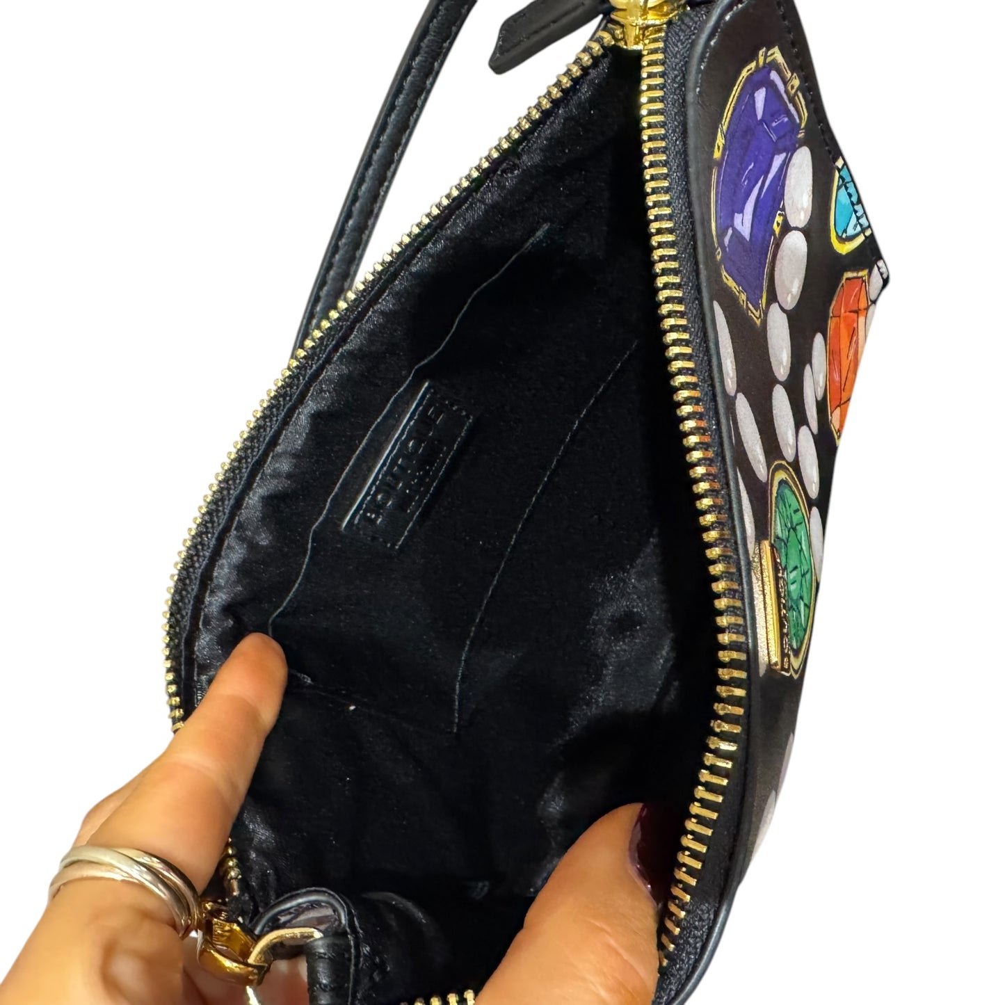 Boutique Moschino Black Patterned Bag