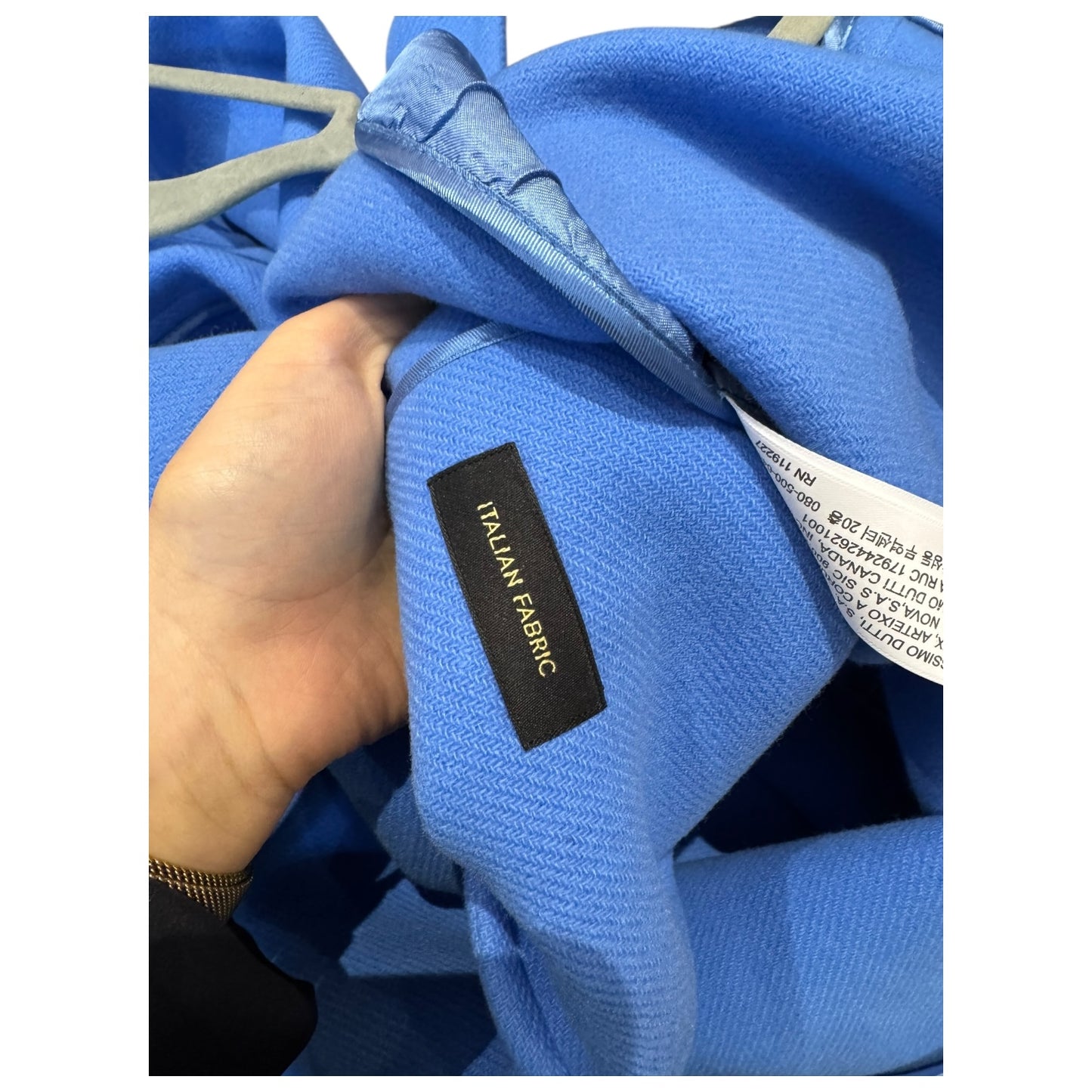 Massimo Dutti Cornflower Blue Coat - 8