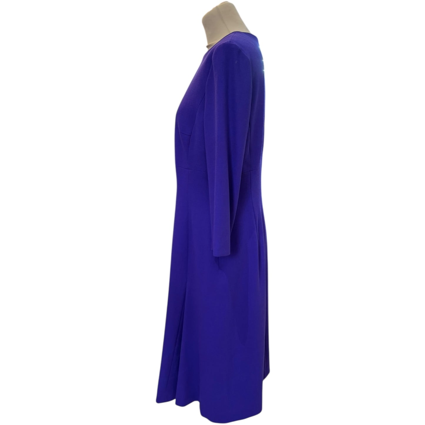 Escada Purple Three Quarter Sleeve Dress - 12