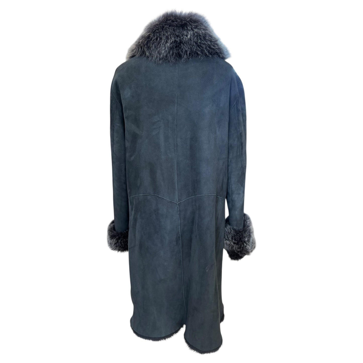Celtic and Co Navy Sheepskin Coat - 10/12