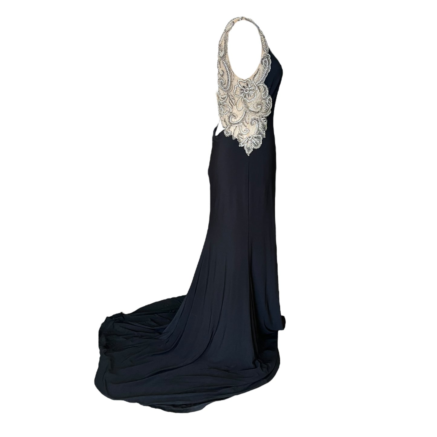 Gino Cerruti Black and Silver Formal Dress