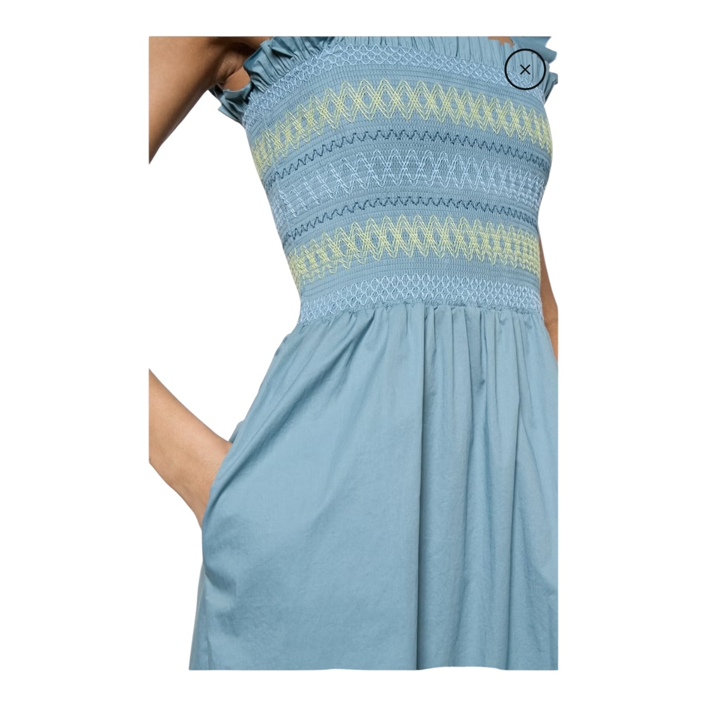 Paul Smith Blue Stretch Cotton Sun Dress - 10