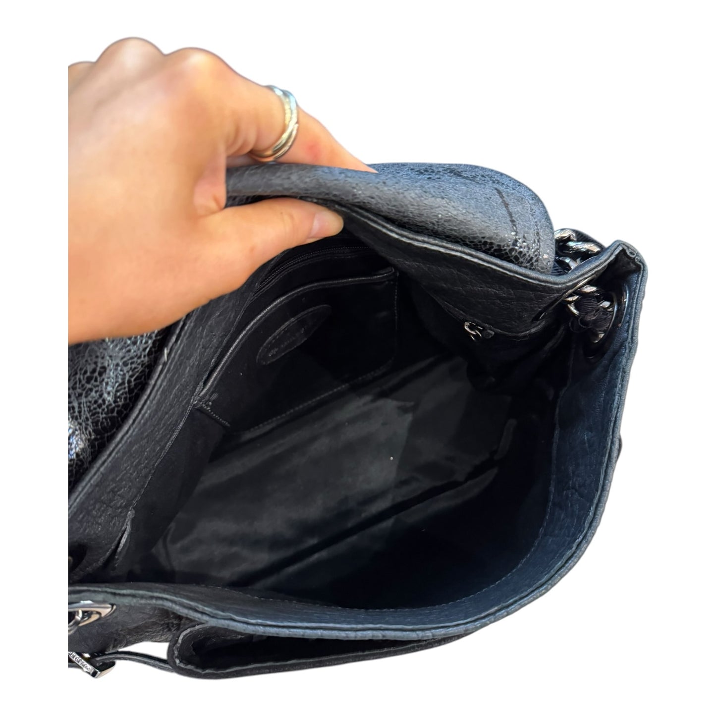 Mulberry Jenah Black Leather and Suede Bag