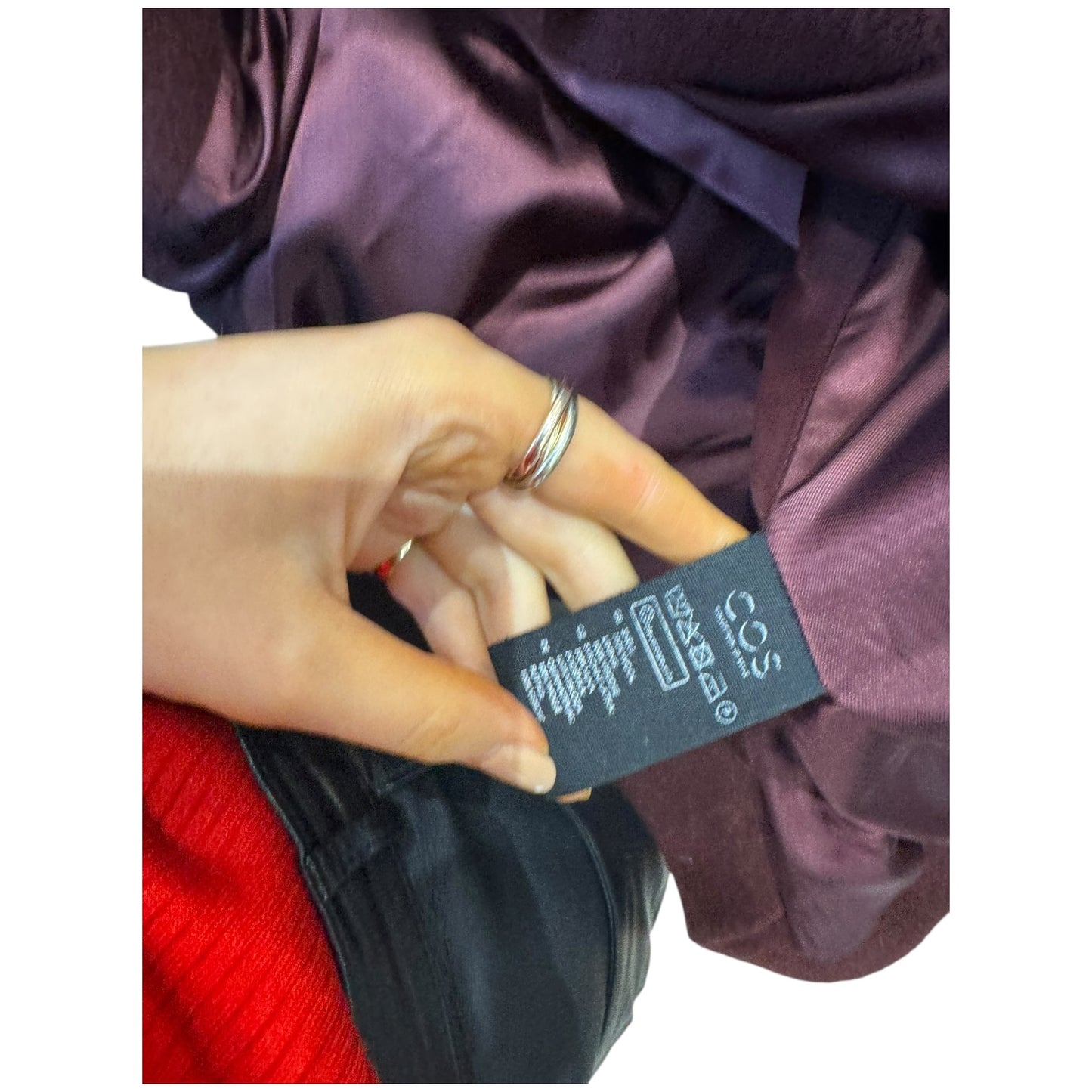 COS Maroon Wool Coat - 10