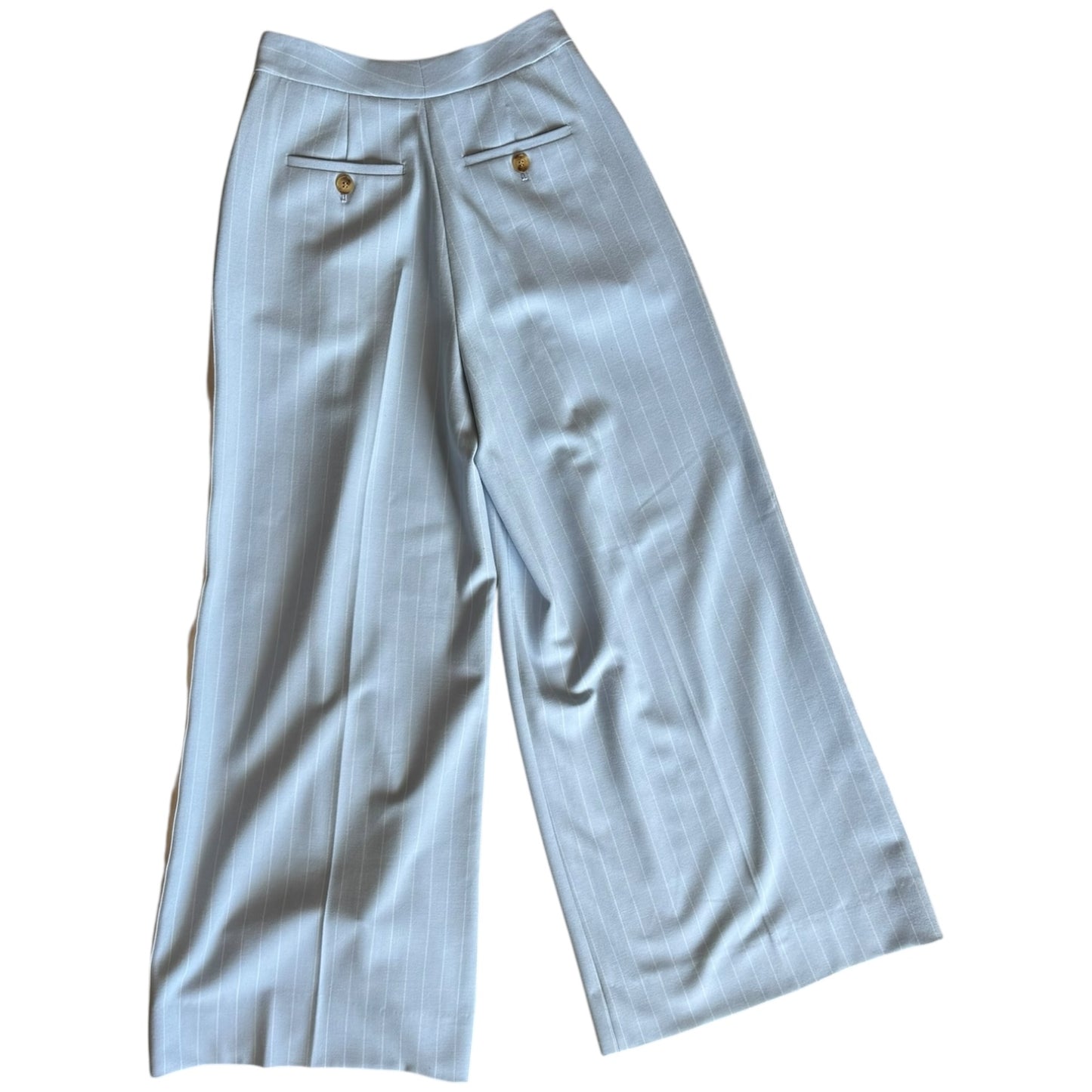 Me + Em Adjustable Super Wide Leg Pinstripe Trouser - 8 - NEW