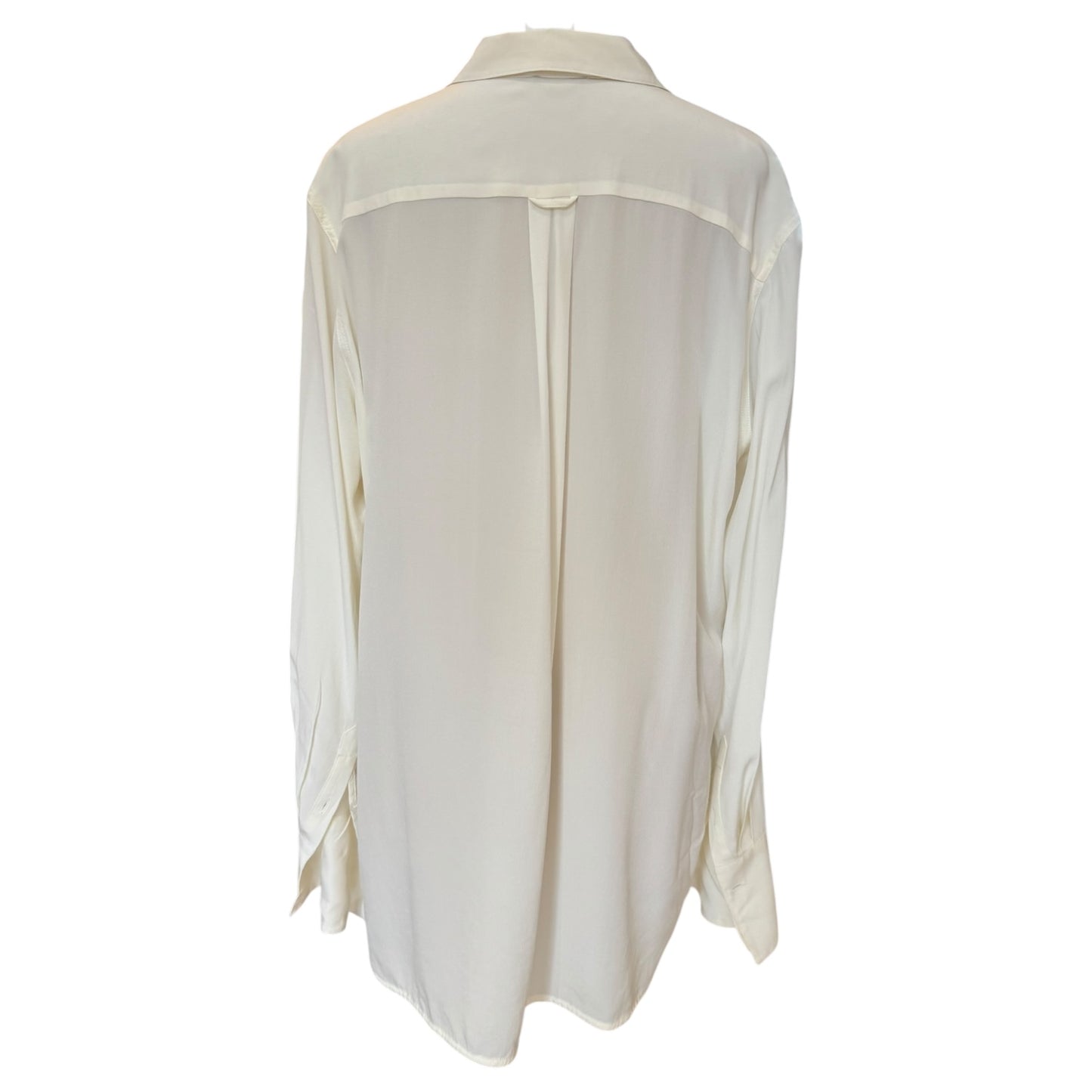 By Malene Birger Cream Silk Shirt - 14/16