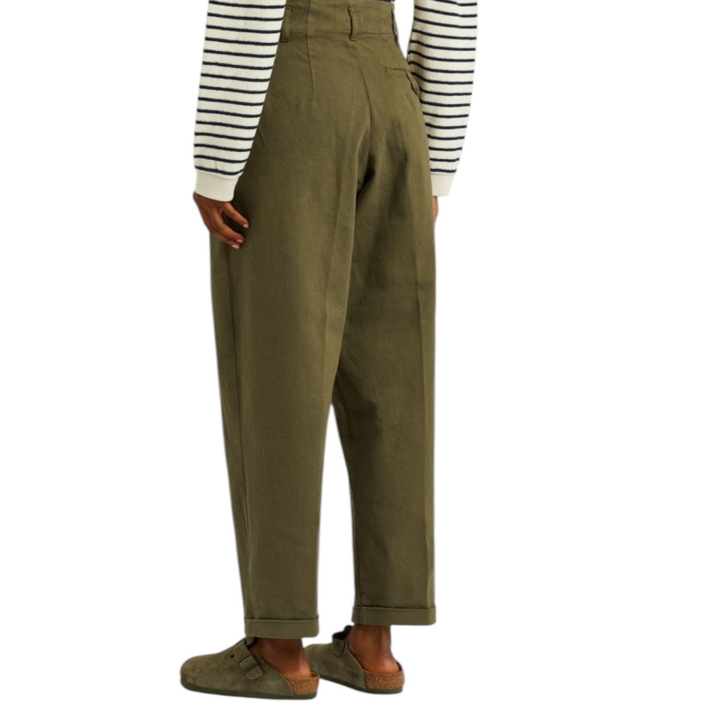 YMC Khaki 'Keaton' Trousers - 12