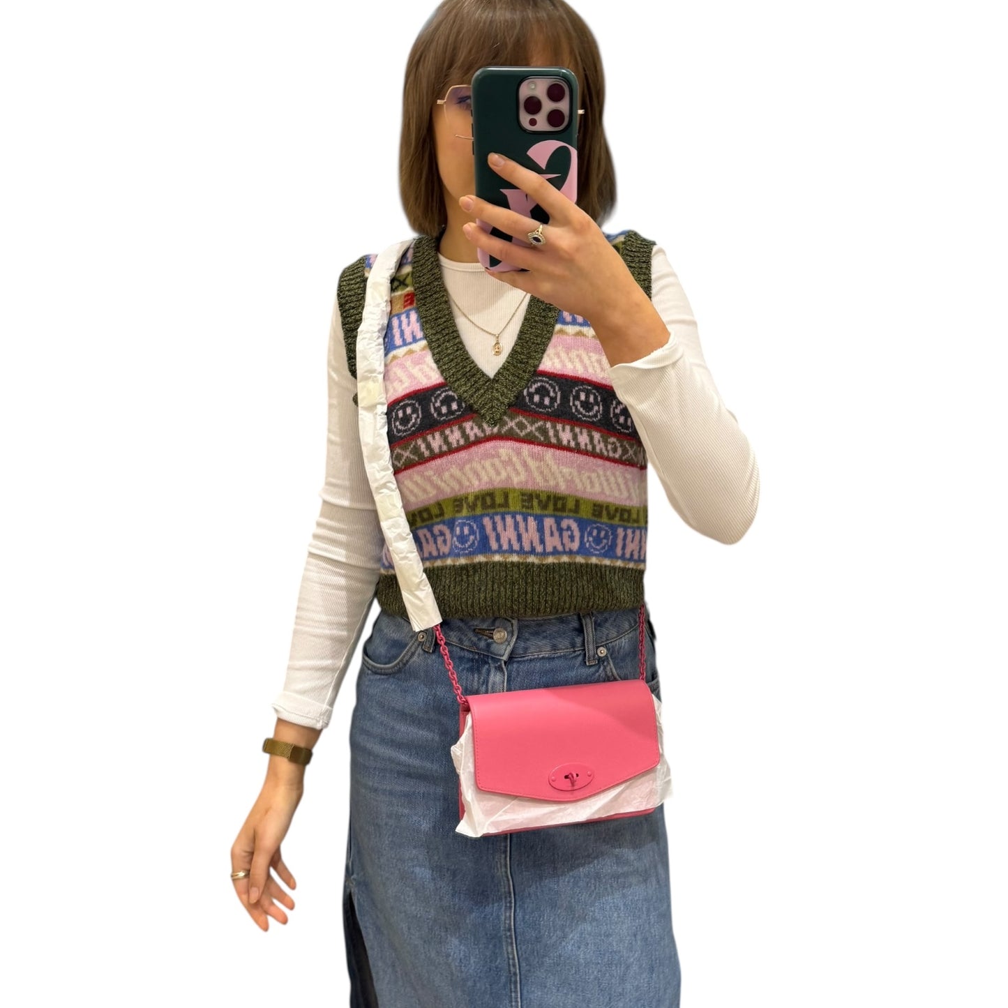 Mulberry Pink Darley Crossbody Bag - NEW