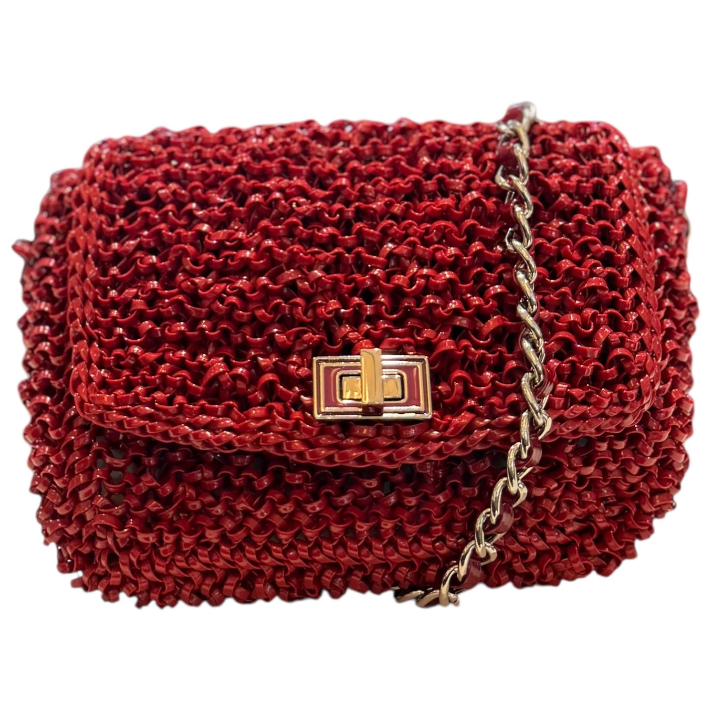 Antiprima Red Woven Bag