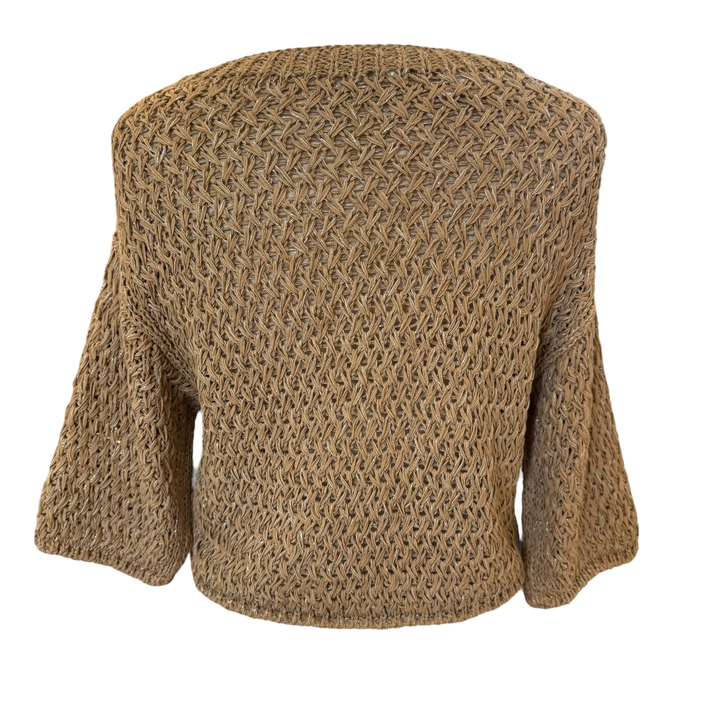 Marella Coffee Crochet Top - 8/10 - NEW