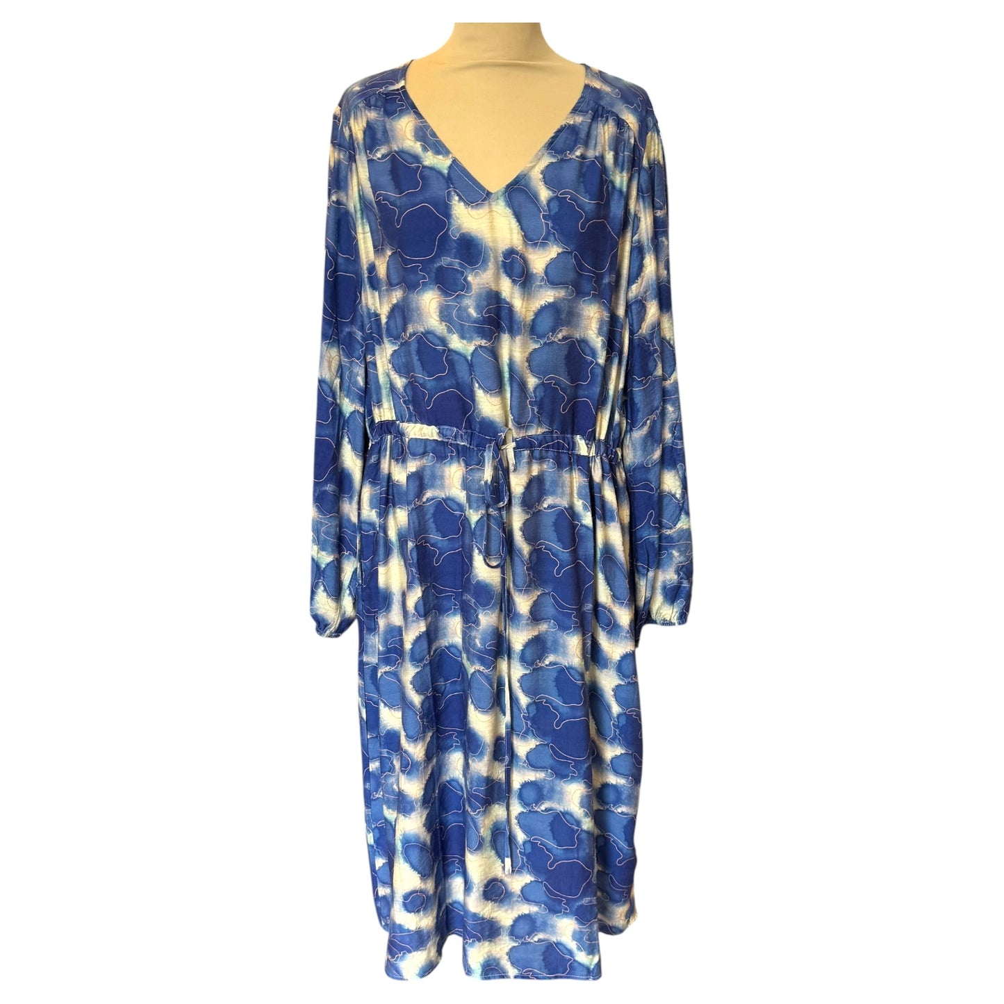 Simple Wish Ariana Blue Pattern Dress - 18/20