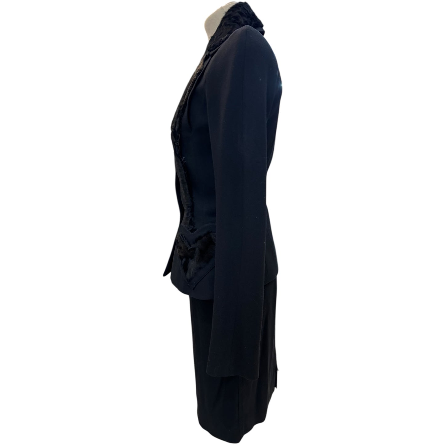 Christian Dior Black Heart Skirt Suit - 8
