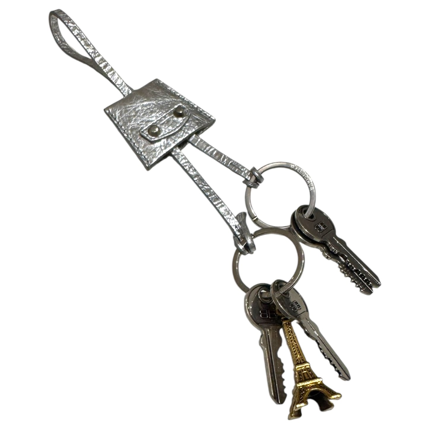 Balenciaga Silver Key Chain