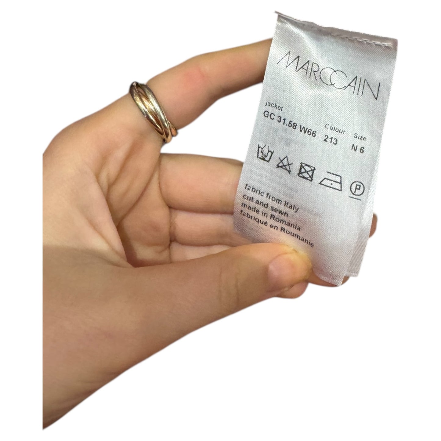 Marc Cain Pink and Gold Woven Jacket - 16