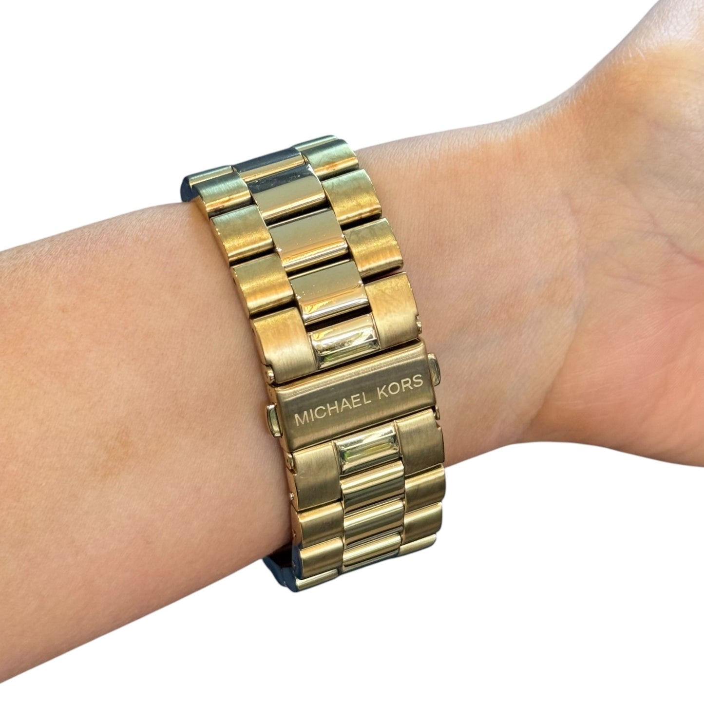 Michael Kors 'Watch Hunger Stop' Gold and Turquoise Watch