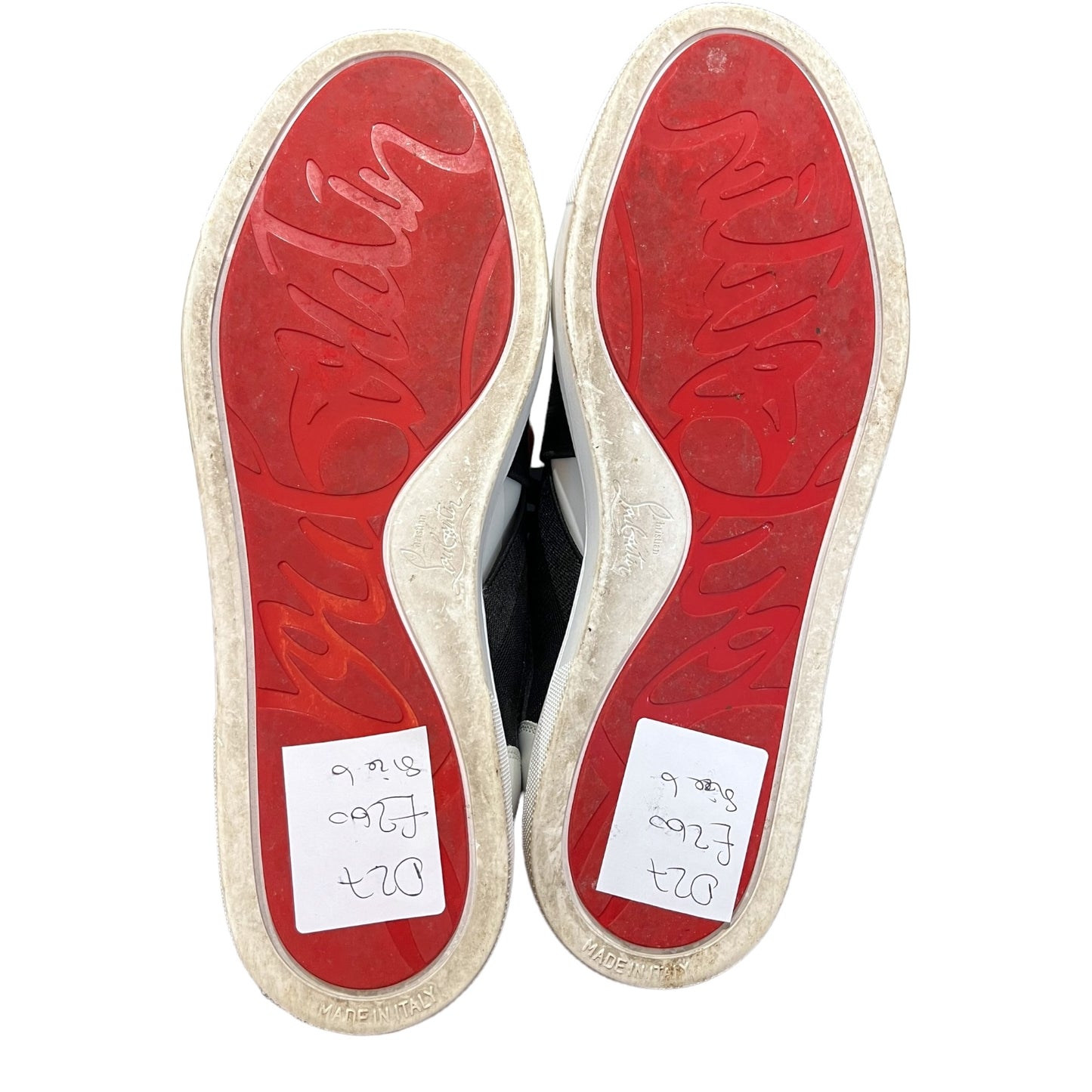 Christian Louboutin White and Black Trainers - 6