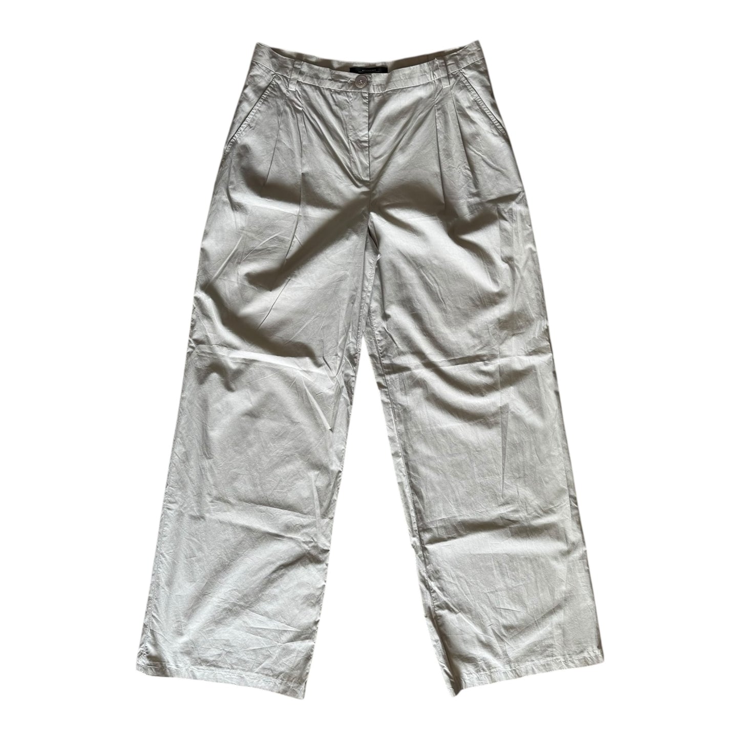 Weekend Max Mara Beige Wide Leg Trousers - 8/10