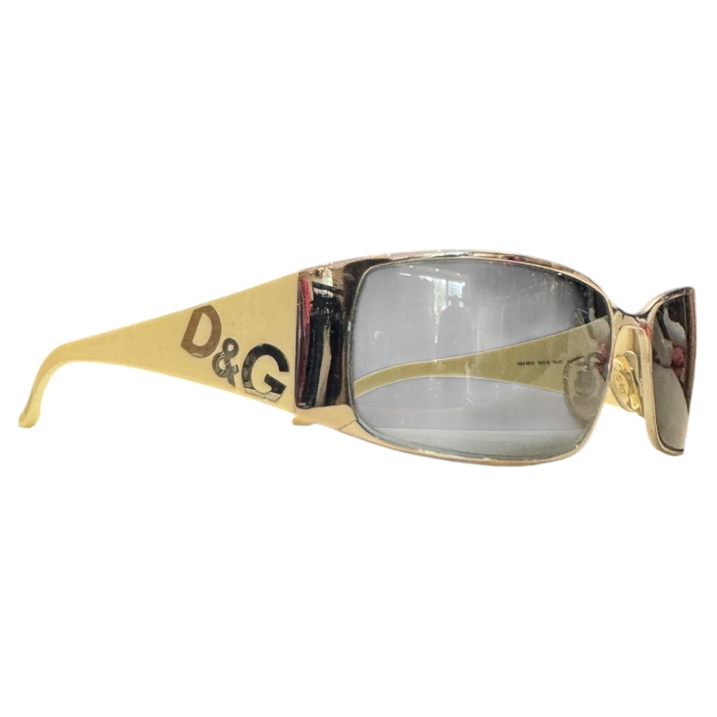 Dolce and Gabbana Silver and Cream Sunglasses