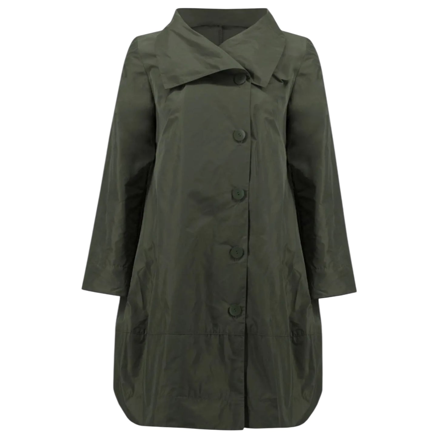 Joseph Ribkoff Khaki Enigma Cocoon Coat - 18