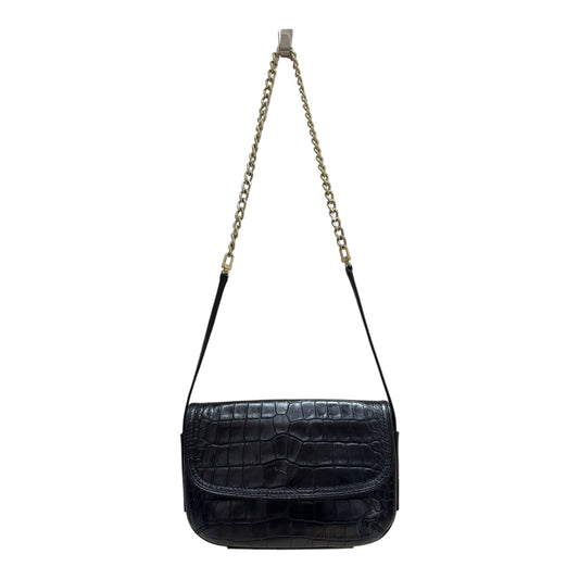 Weekend Max Mara Black Croc Crossbody Bag