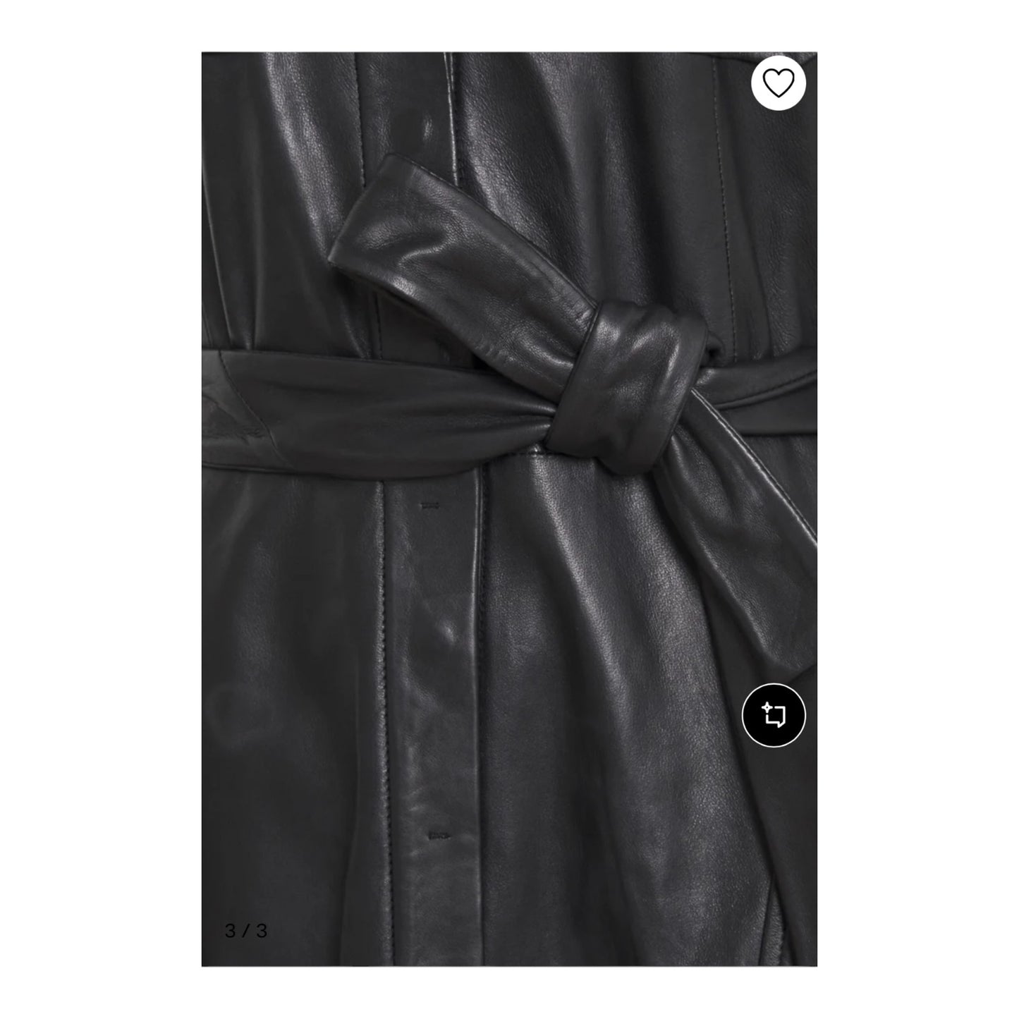 Riani Leather Shirt Dress - 10