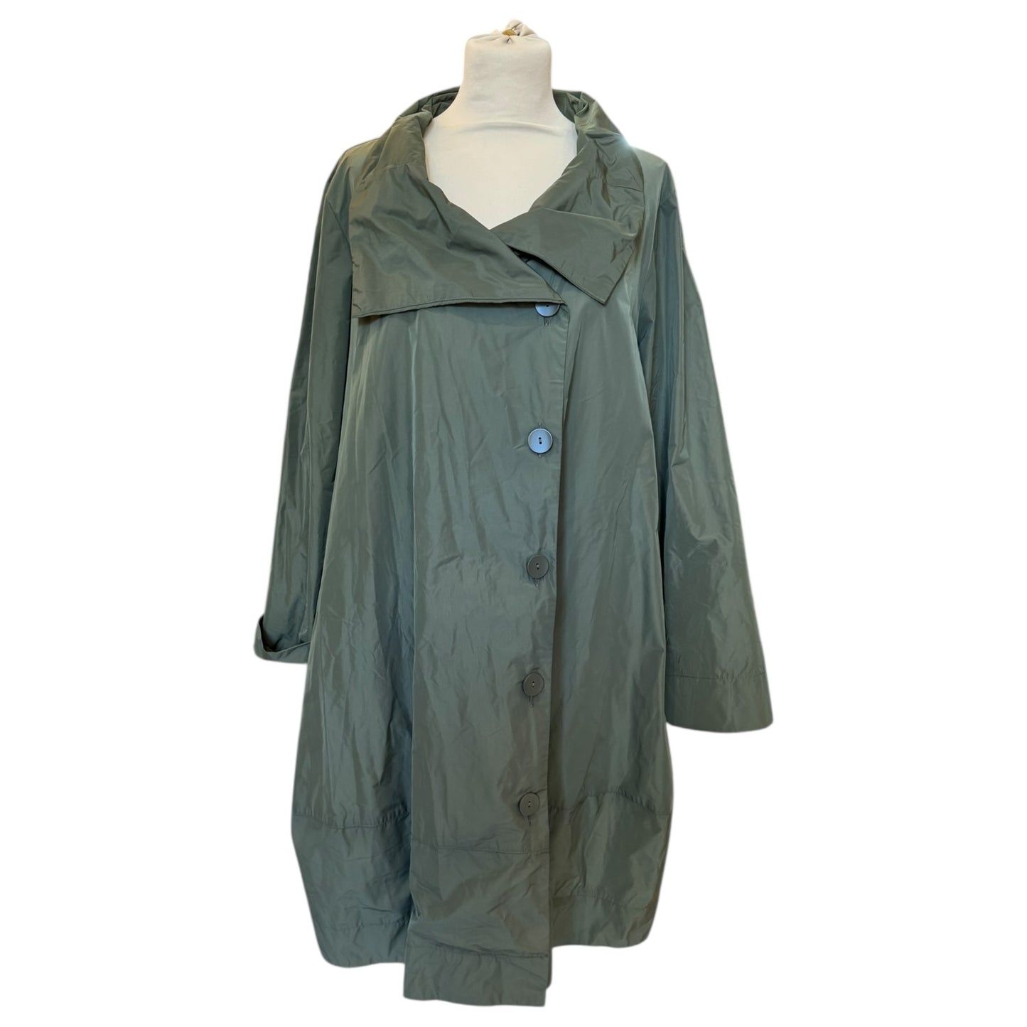 Joseph Ribkoff Khaki Enigma Cocoon Coat - 18
