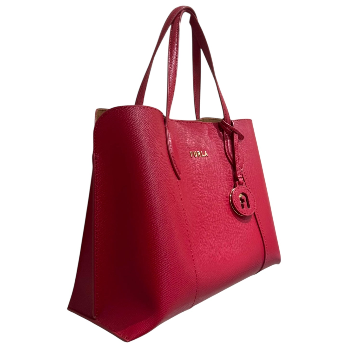 Furla Vittoria M Tote Bag in Maroon