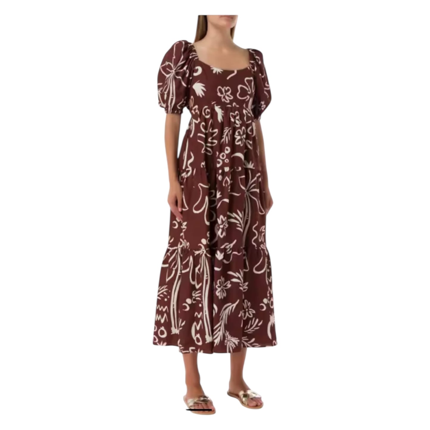 Kitri Gianna Coco Palm Print Maxi Dress - 8