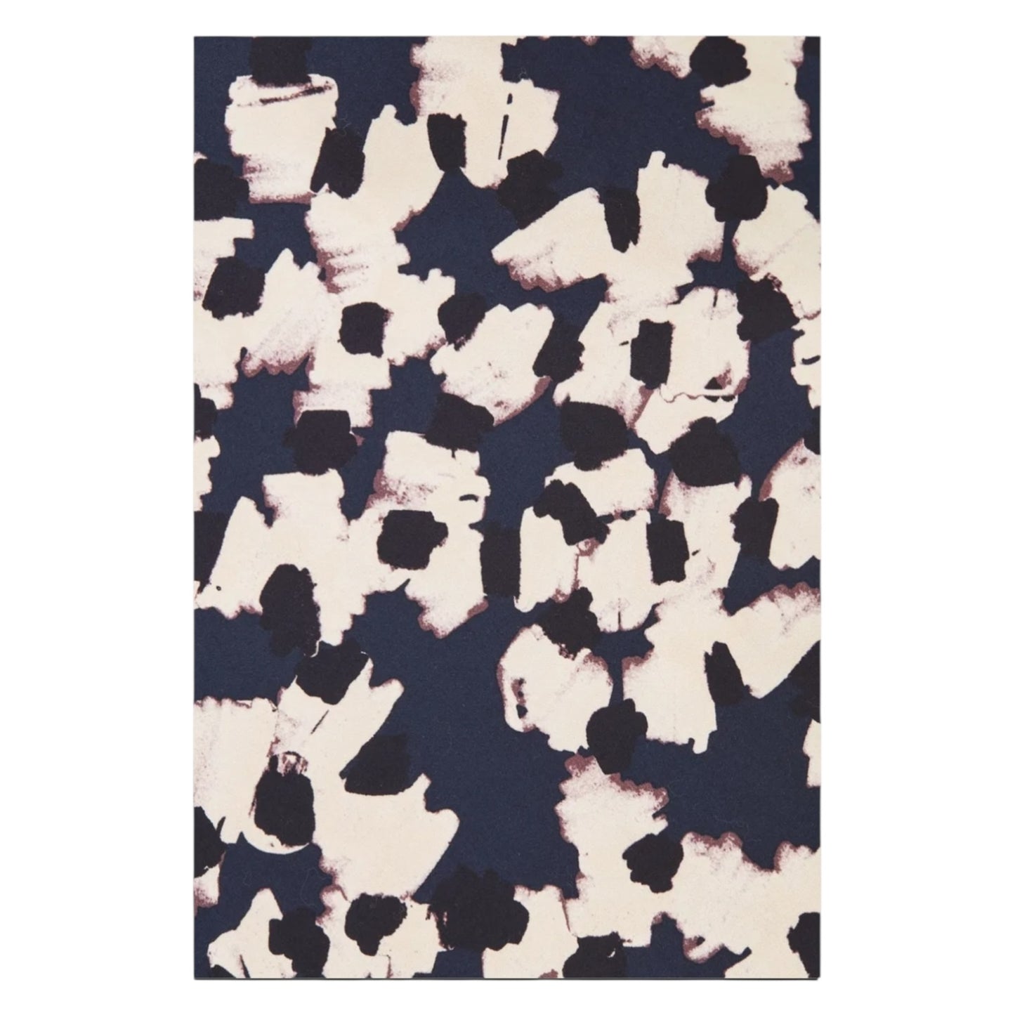 COS Navy Floral Stand Up Collar Dress - 16