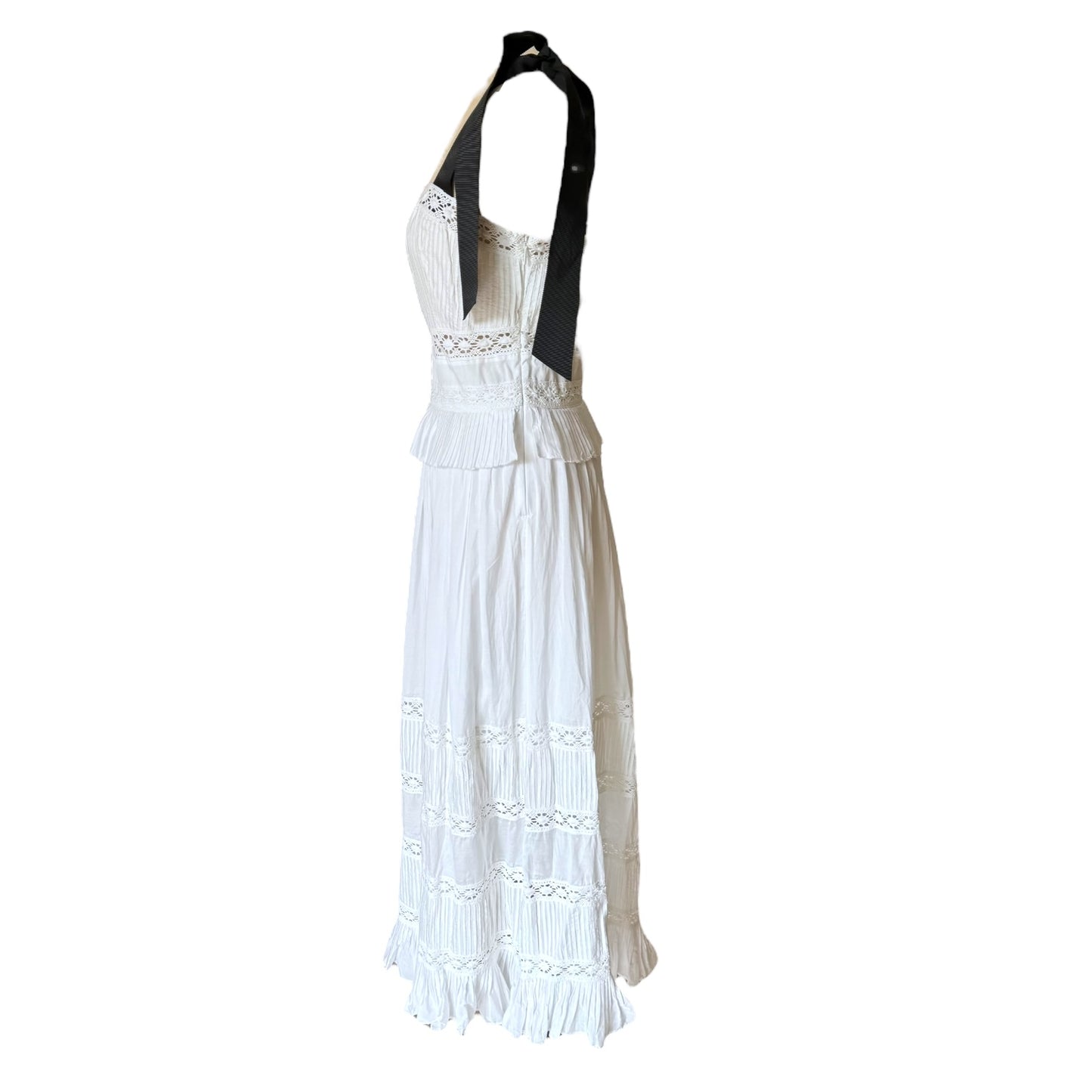 Ted Baker White Cotton Dress - 8/10 - NEW