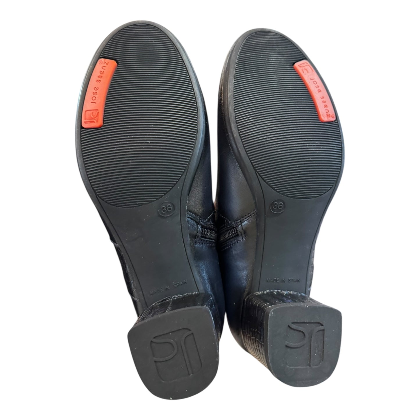 Jose Sanchez Navy Frill Boots - 36/3