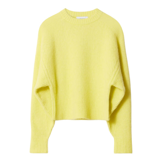 & Other Stories Yellow Rib Knit Jumper - 10