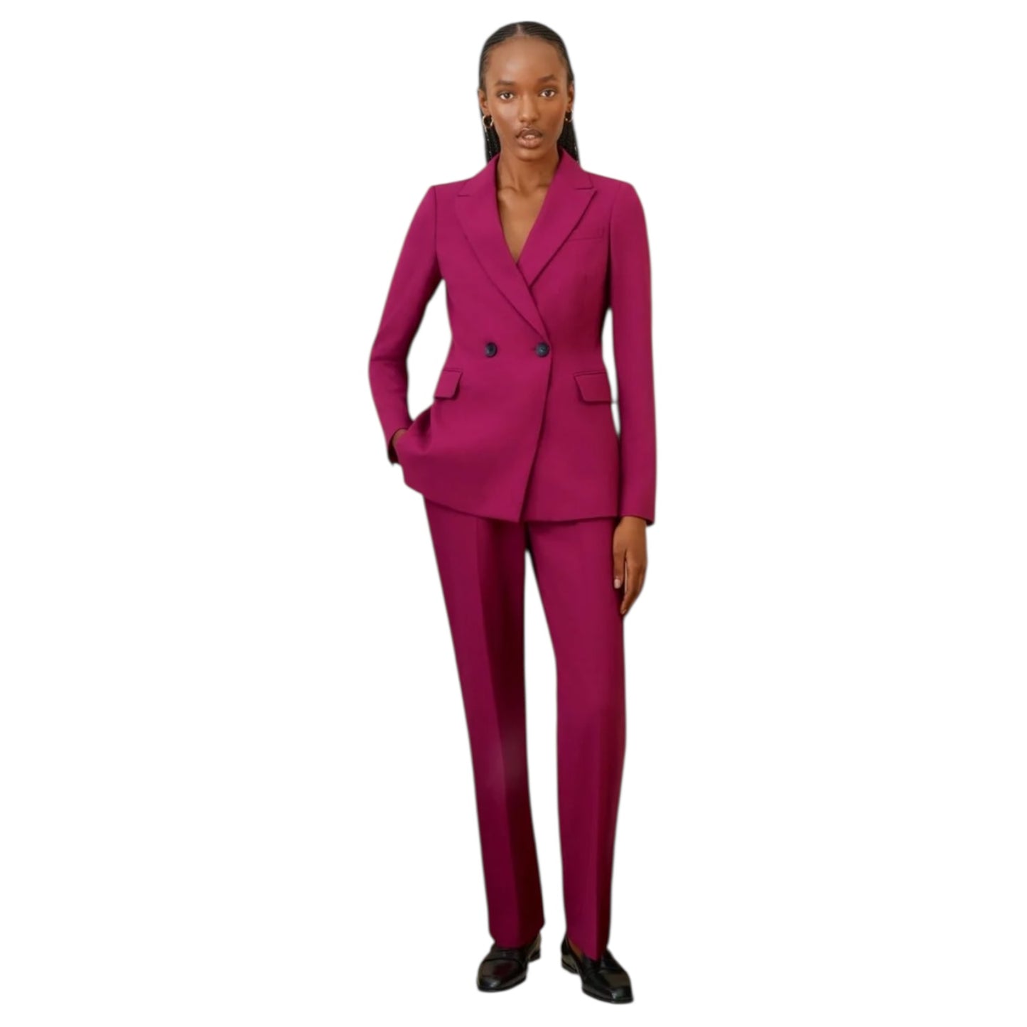 Hobbs Nola Cerise Trouser Suit - 12