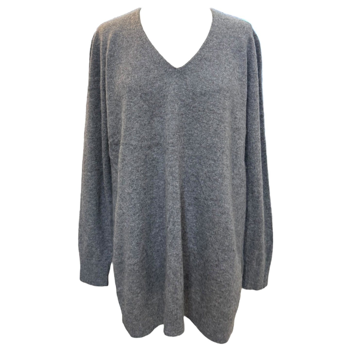 Weekend Max Mara Grey Cashmere V Neck Sweater - 12