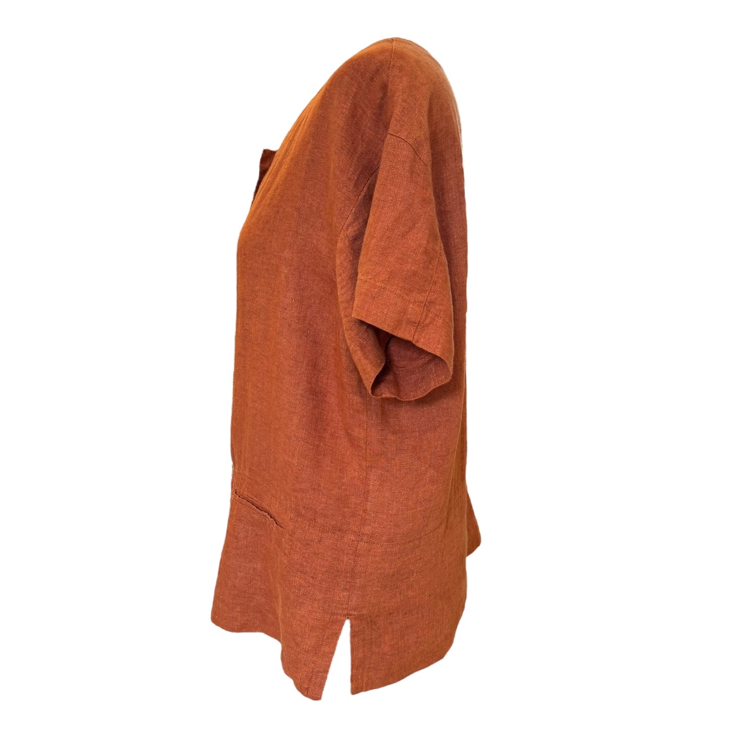 Poetry Terracotta Linen Shirt - 12