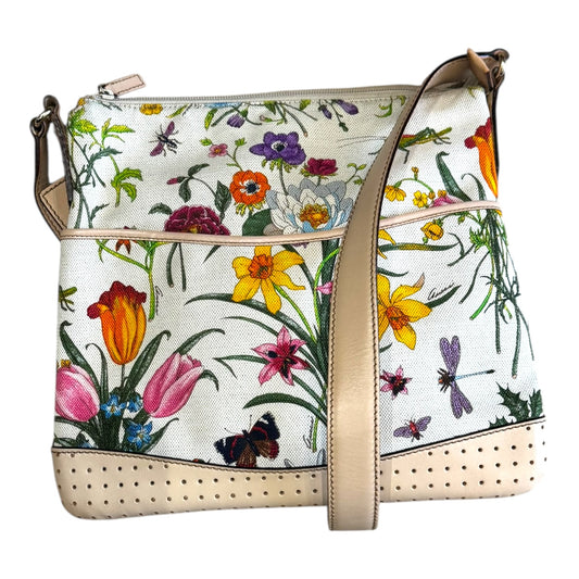 Gucci Floral Messenger Cross Body Bag