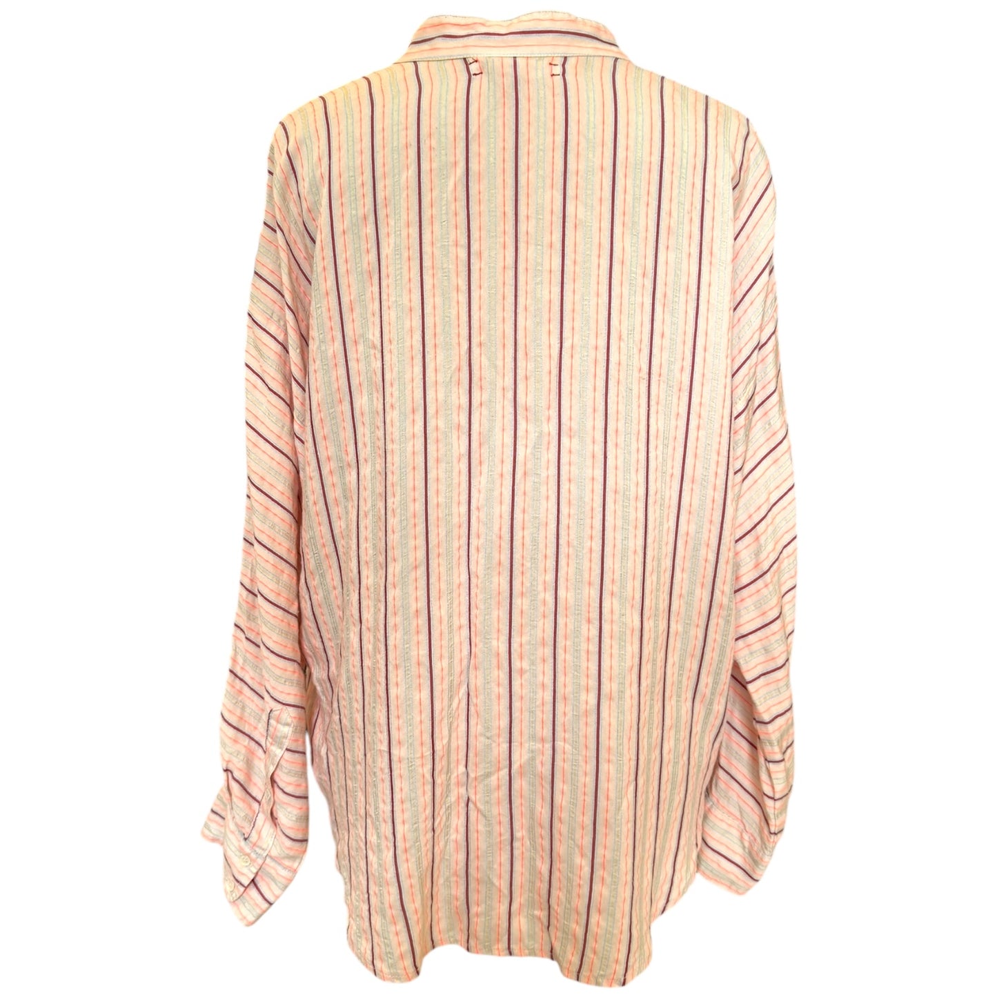 Xirena Peach and Neon Stripe Blouse - 12