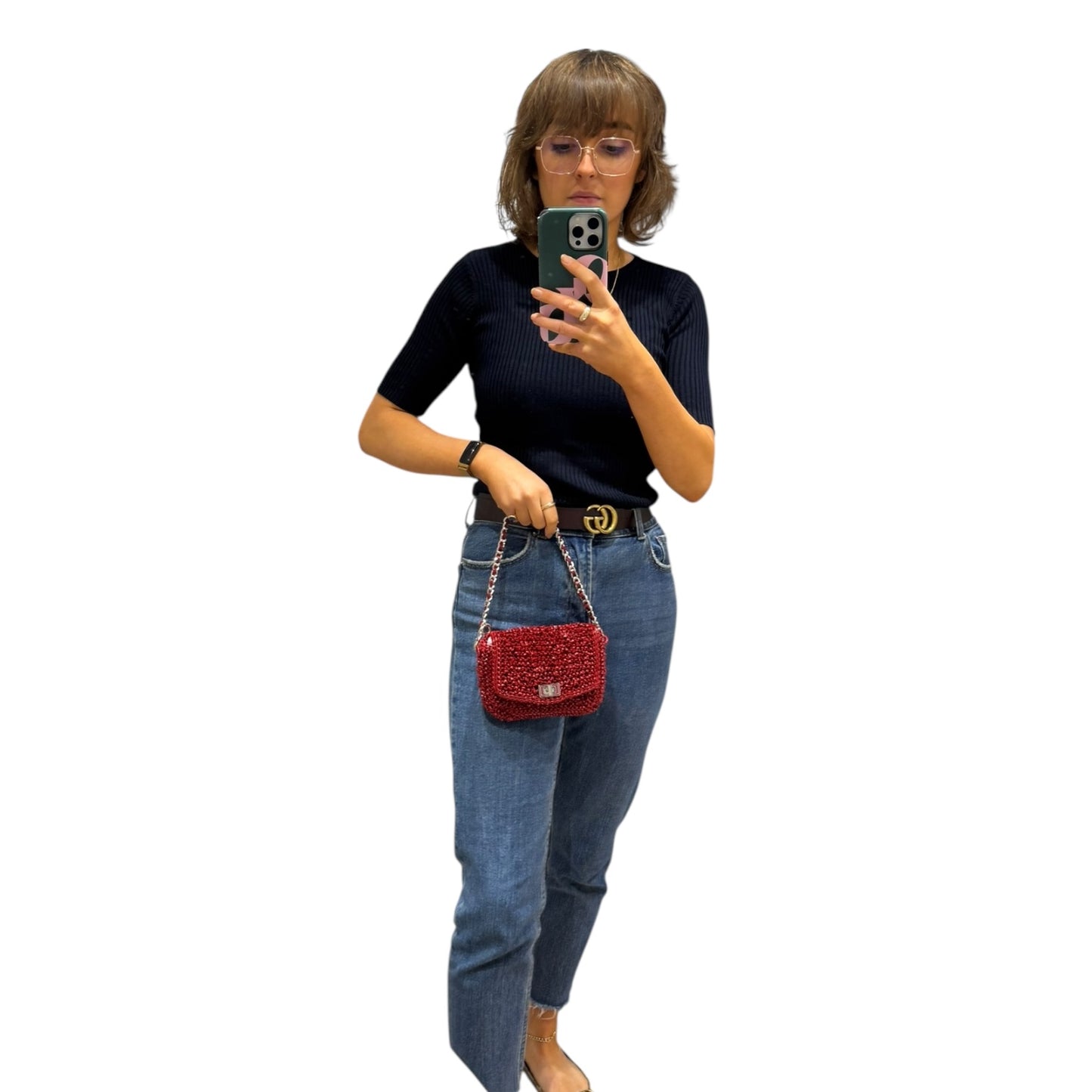 Antiprima Red Woven Bag