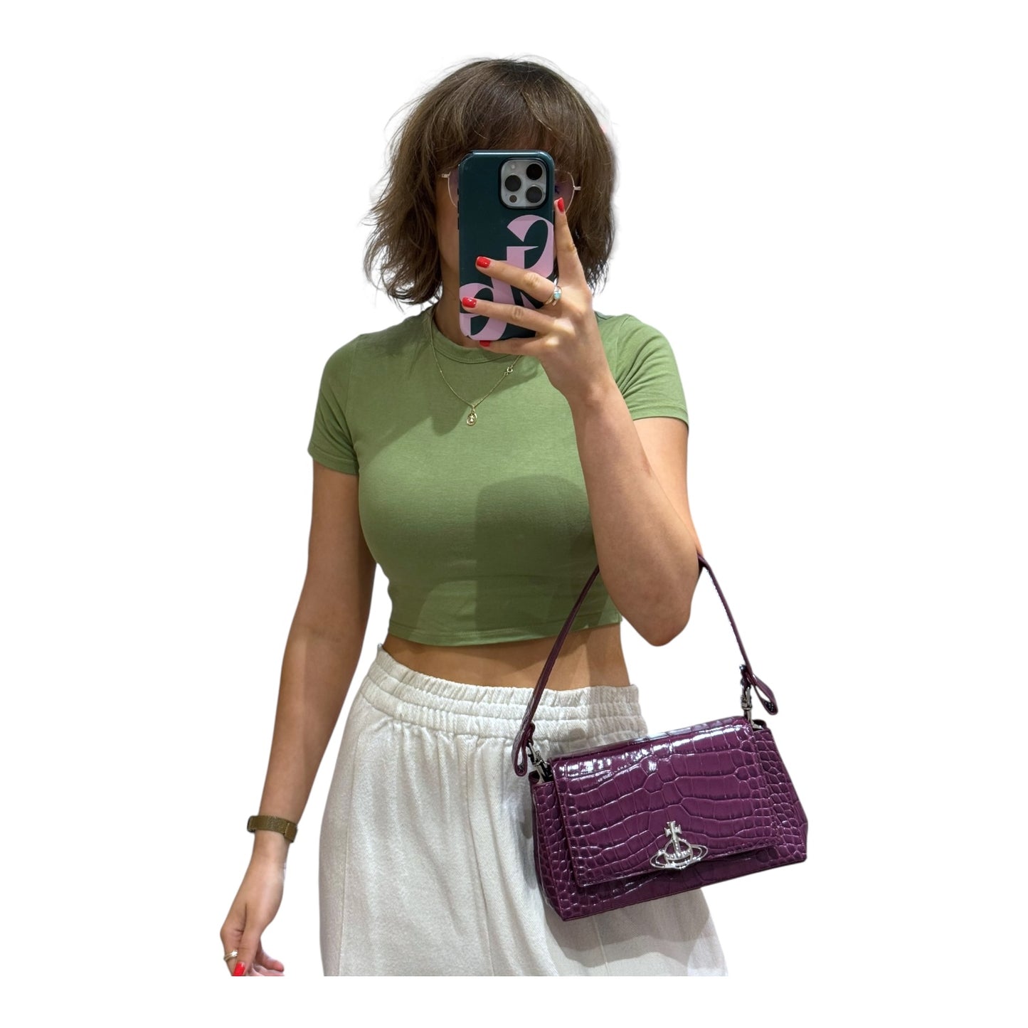 Vivienne Westwood Medium Hazel Bag in Purple