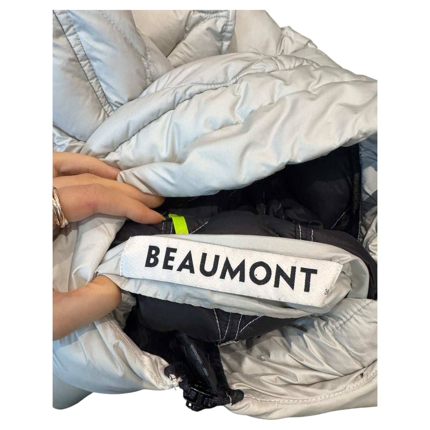 Beaumont Light Grey Puffer Coat - 10