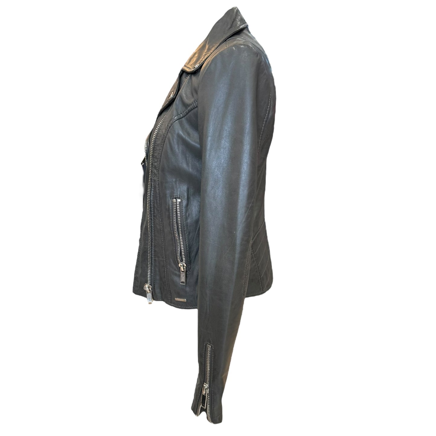 Rino and Pelle Green Leather Jacket - 8