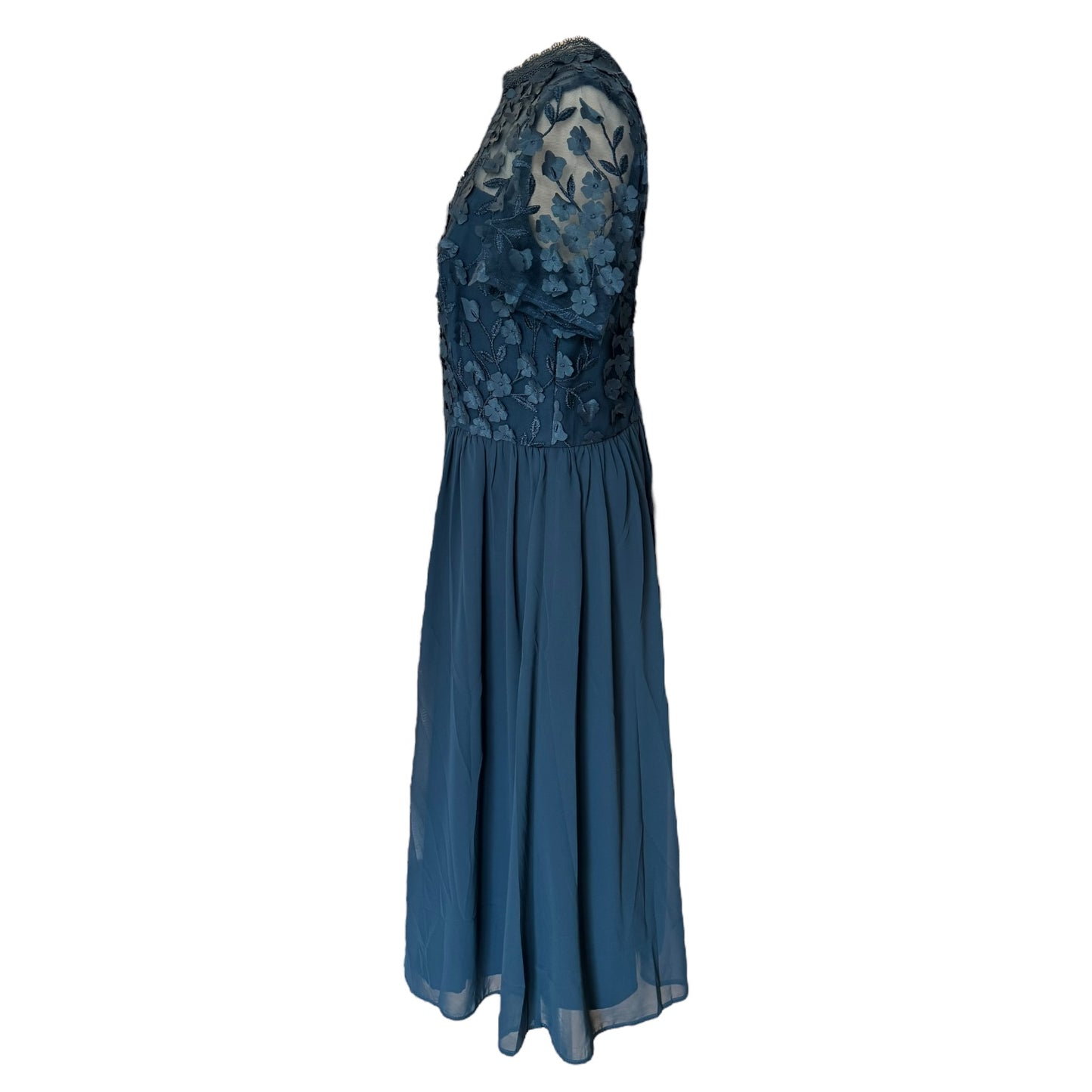 Chi Chi Teal Floral 'Veronica' Dress - 12