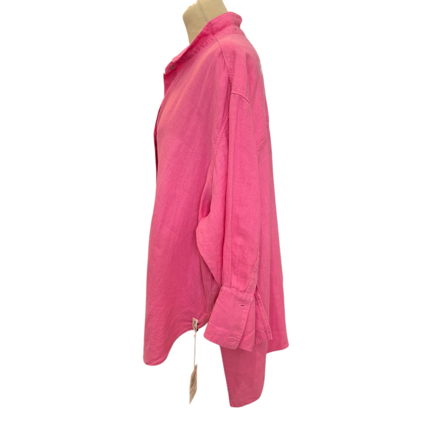 Henry Christ Pink Linen Shirt - 16/18 - NEW