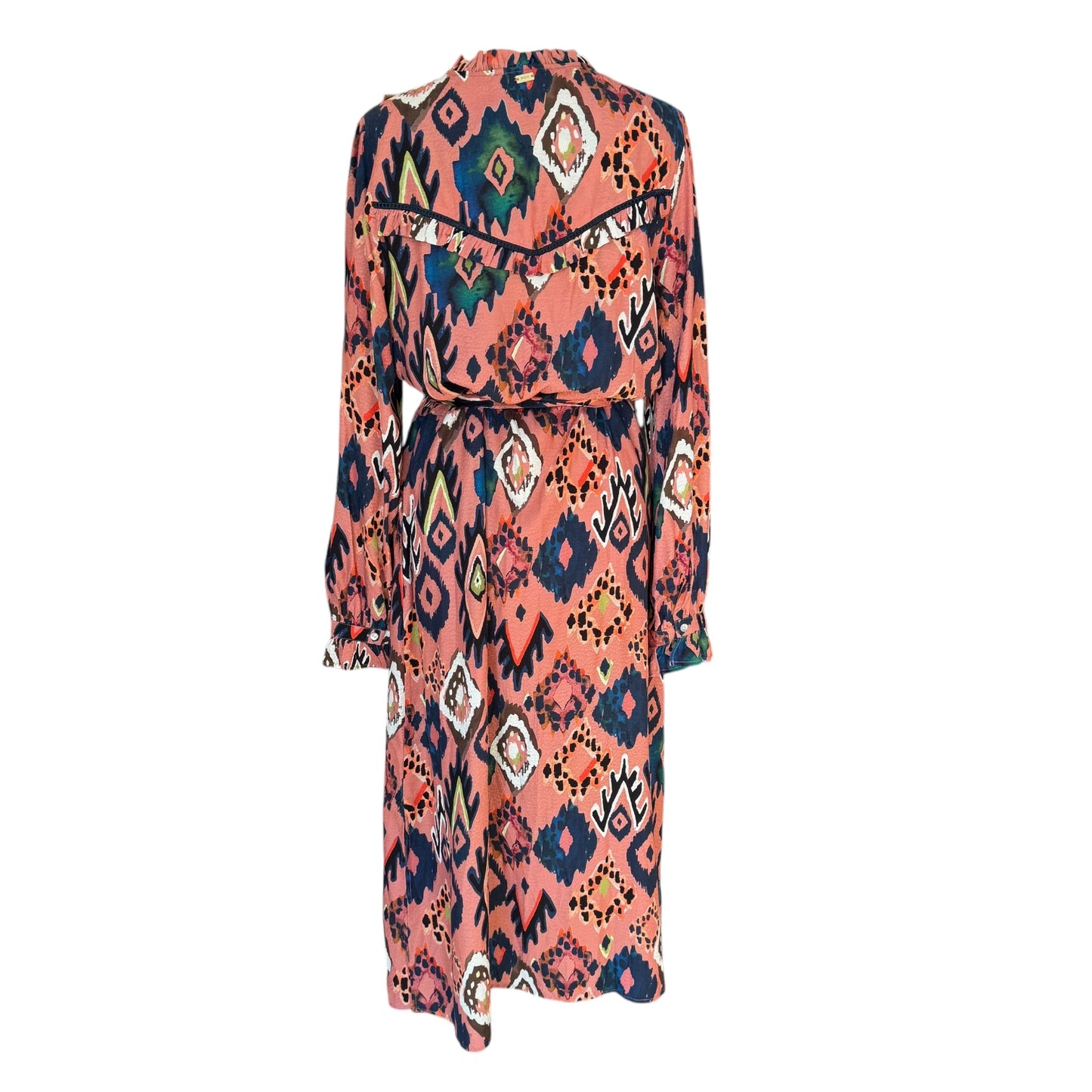 POM Amsterdam Terracotta Pattern Dress - 12