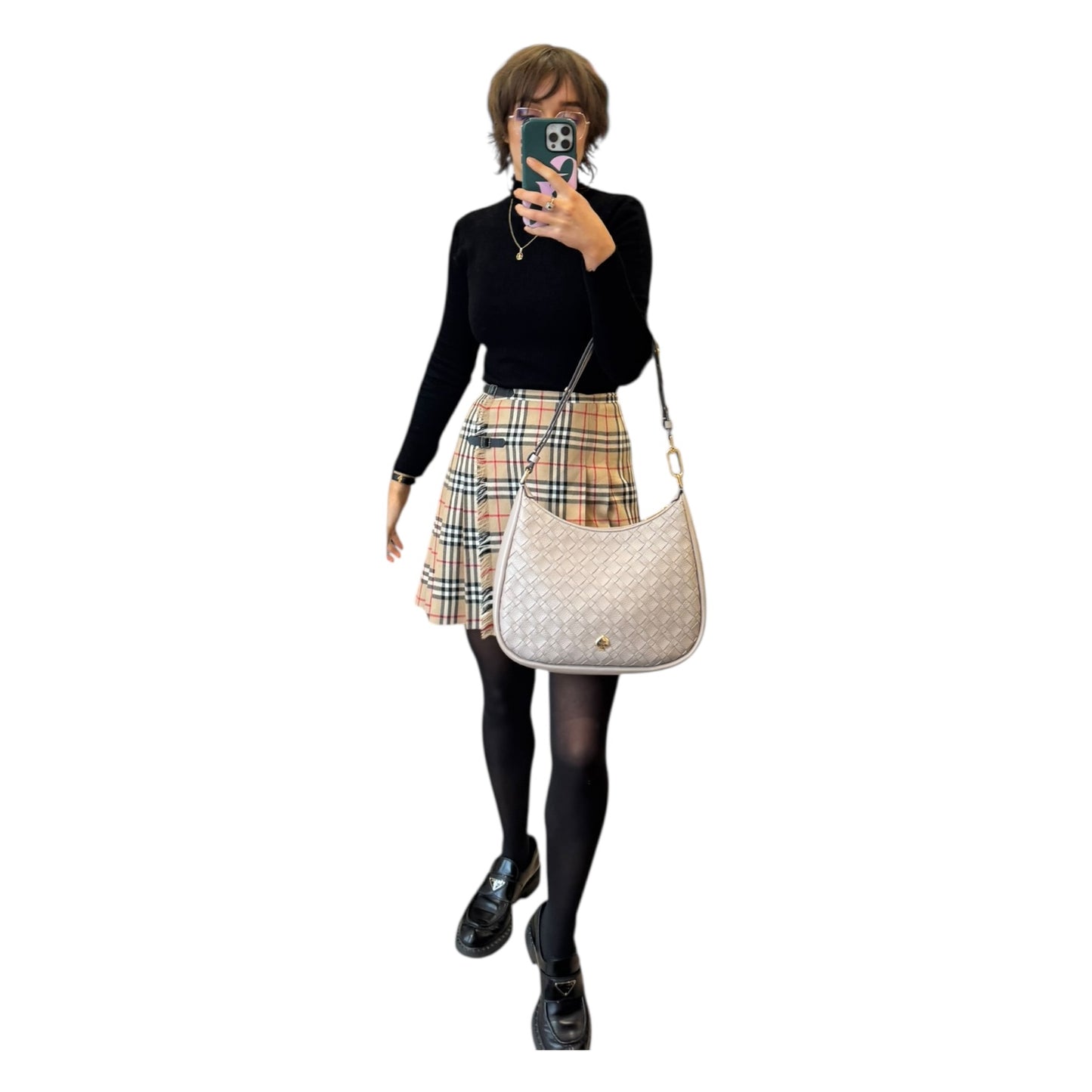 Kate Spade Kayla Woven Leather Large Shoulder Bag - NEW