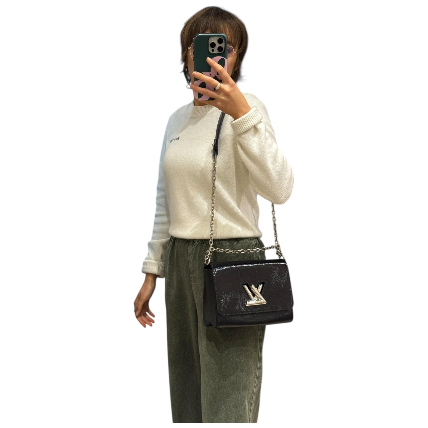 Louis Vuitton Black Twist Bag MM