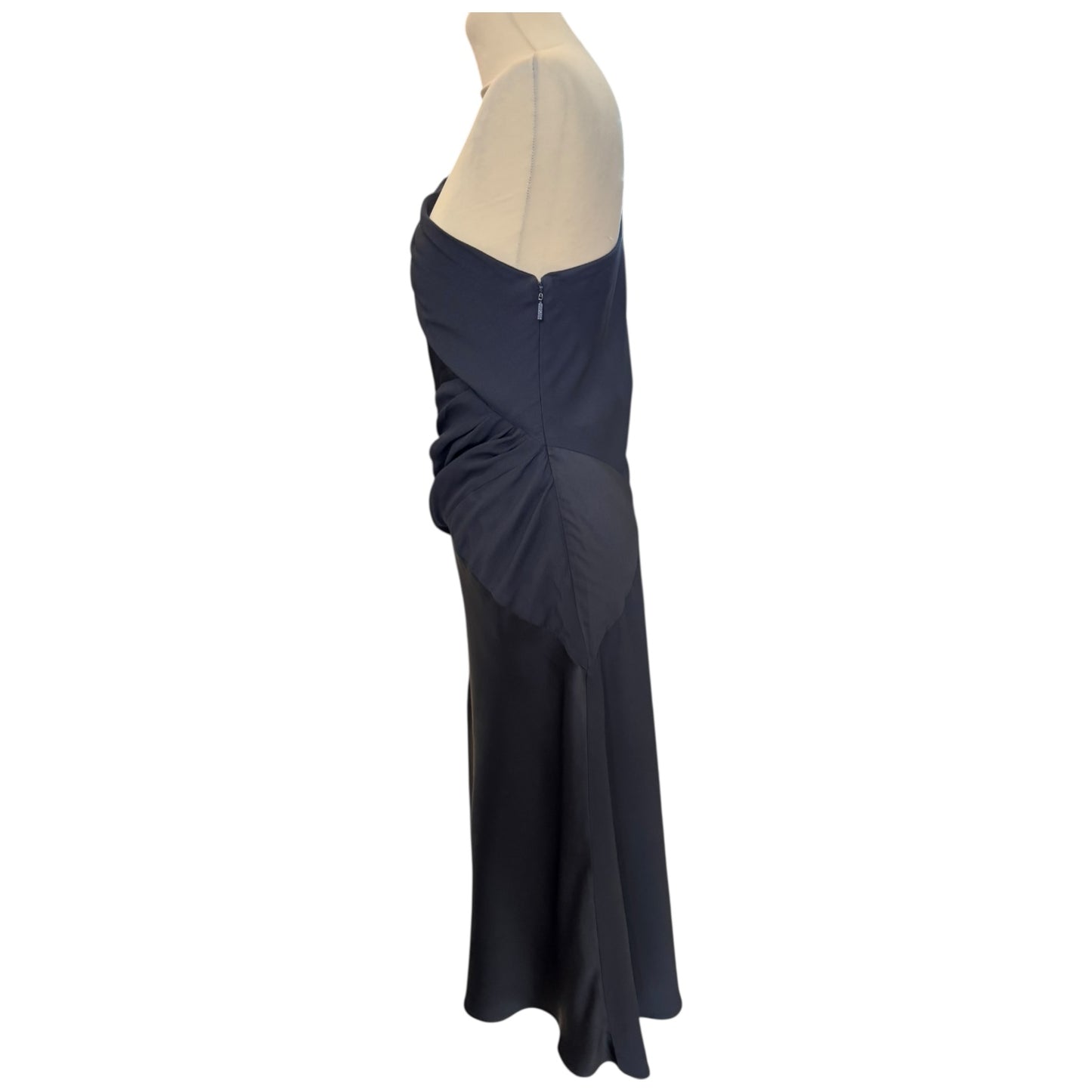 Versace Navy One Shoulder Dress - 12