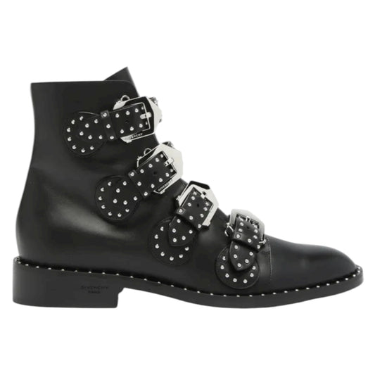 Givenchy Elegant Studded Leather Ankle Boots - 36/3